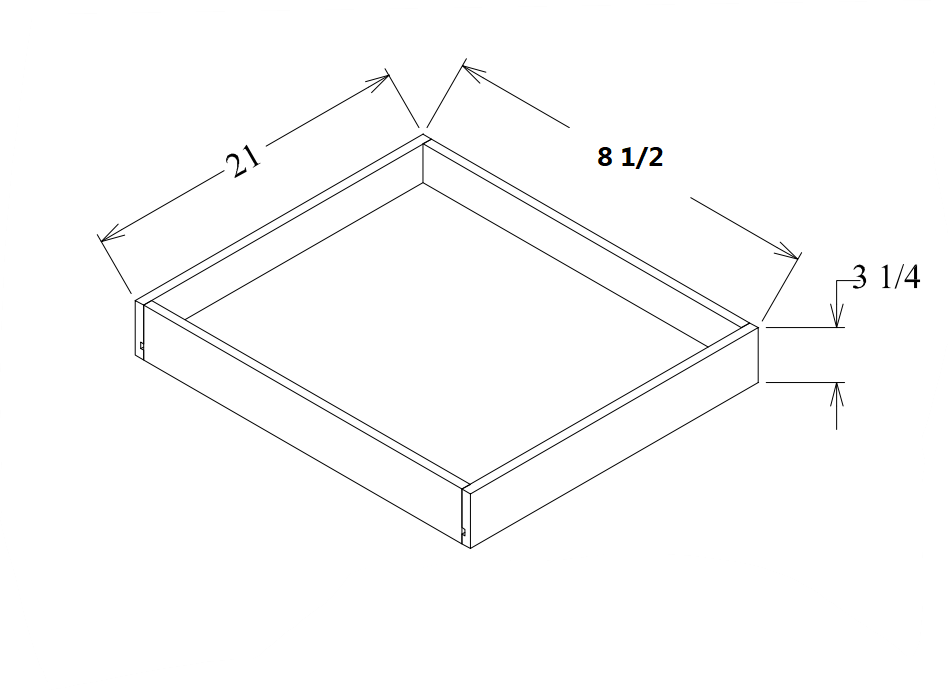 12" Roll Out Tray