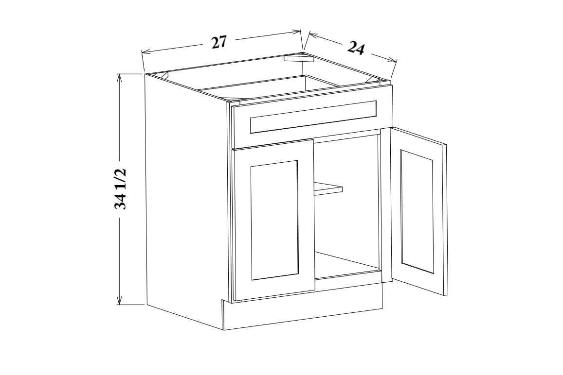 27" Wide Base Cabinet