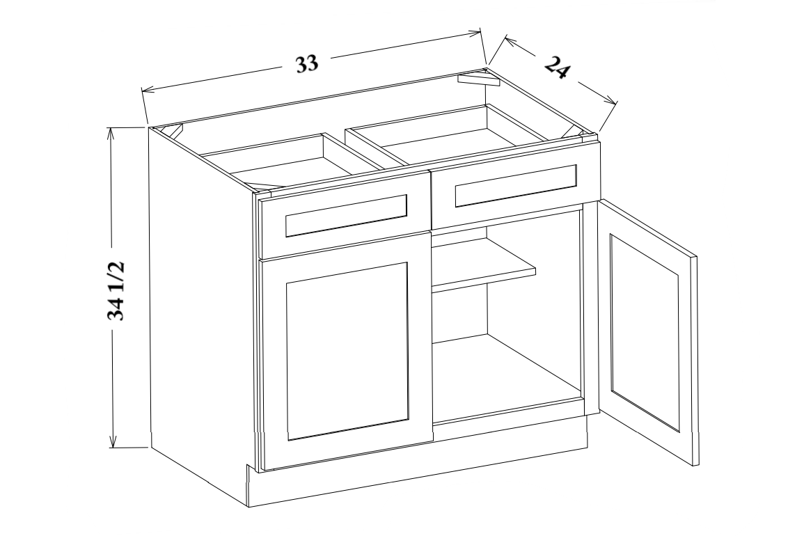 33" Wide Base Cabinet