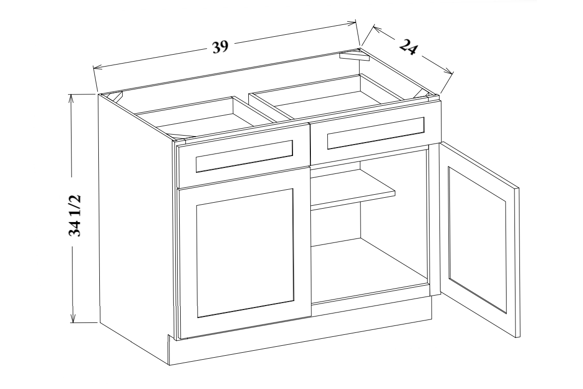 39" Wide Base Cabinet