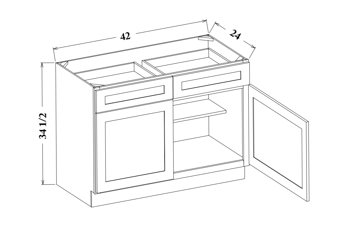 42" Wide Base Cabinet