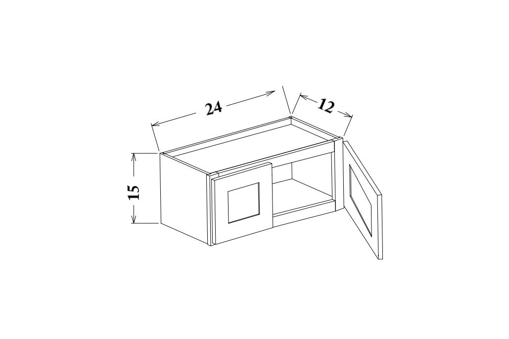 24" Wide Wall Cabinet
