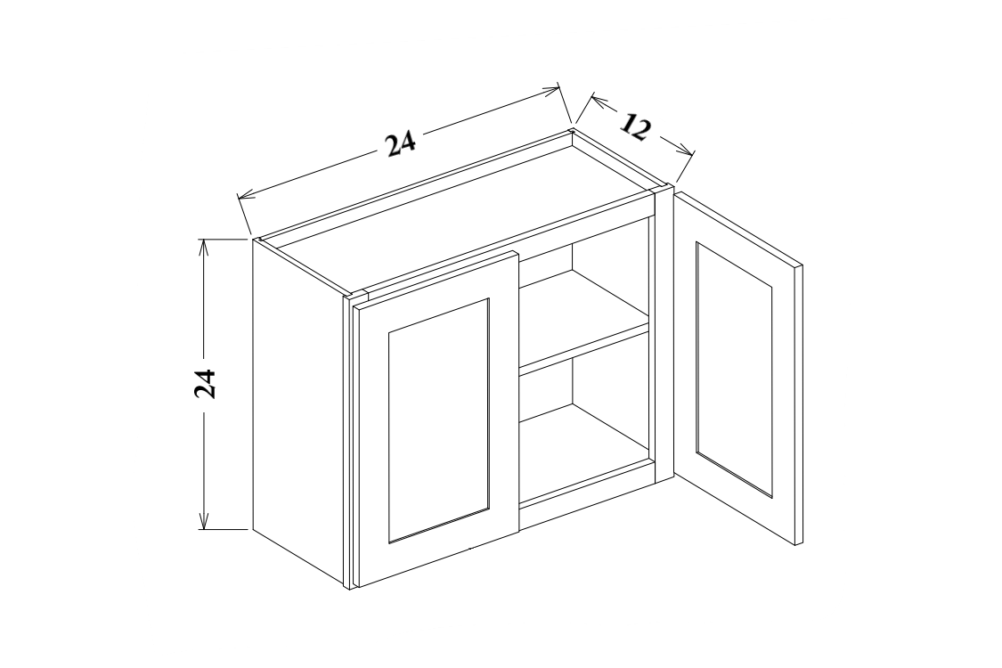 24" Wide Wall Cabinet