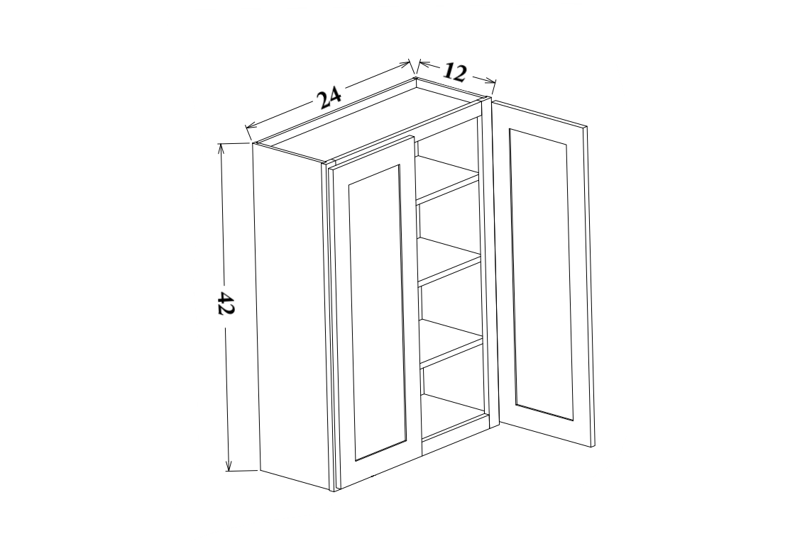 24" Wide Wall Cabinet