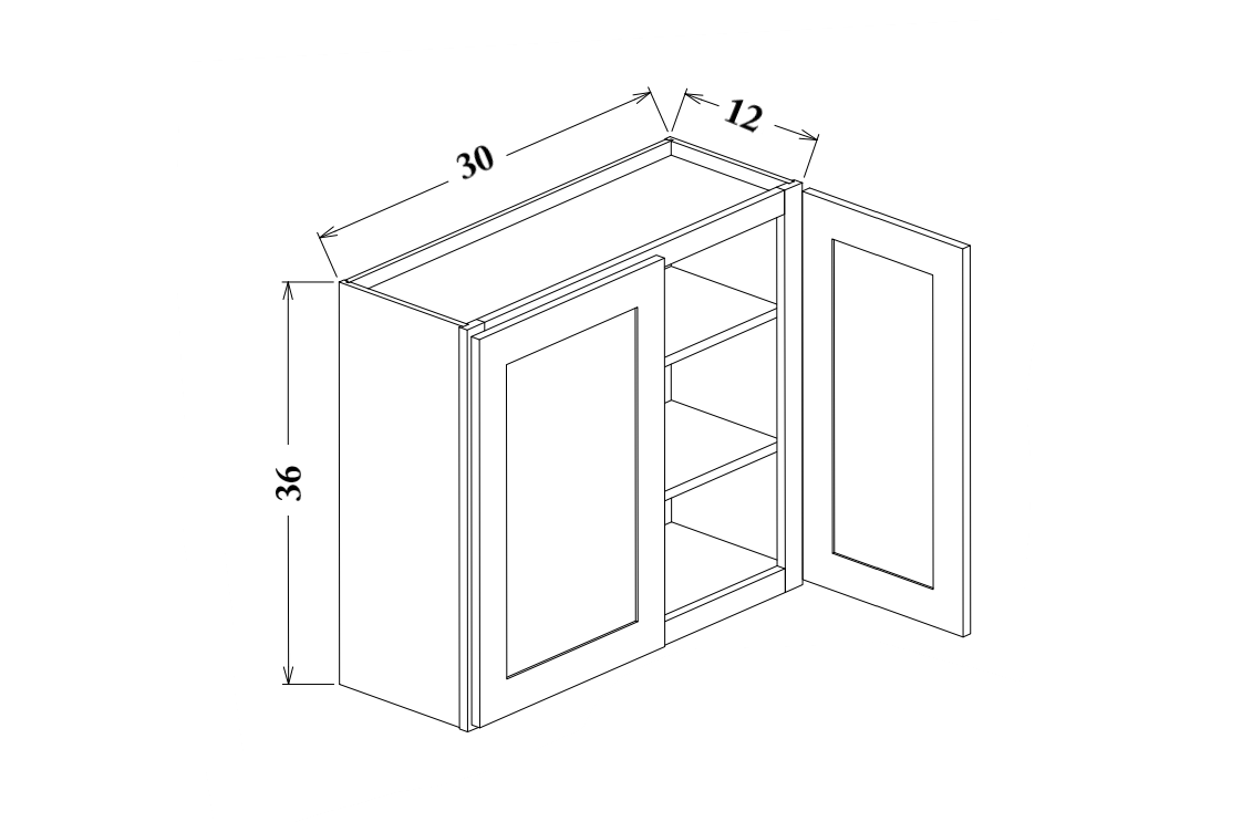 30" Wide Wall Cabinet