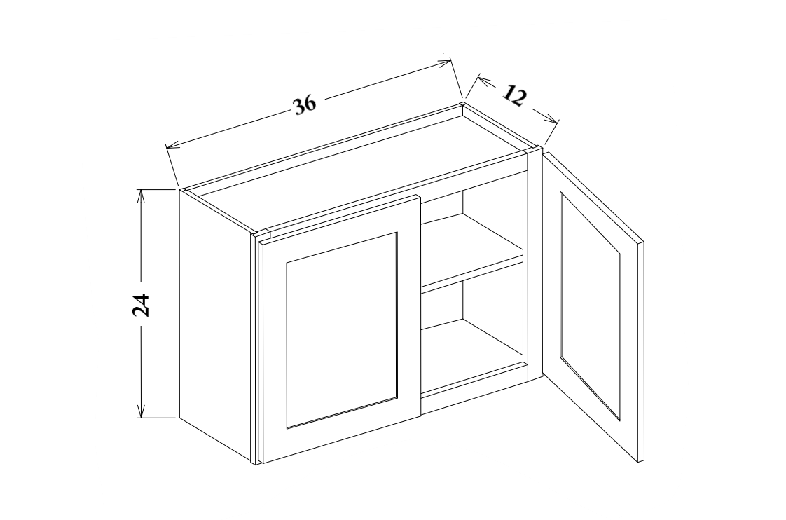 36" Wide Wall Cabinet