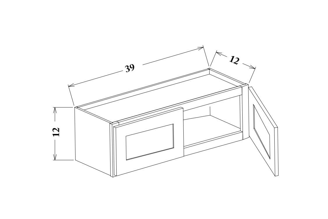 39" Wide Wall Cabinet