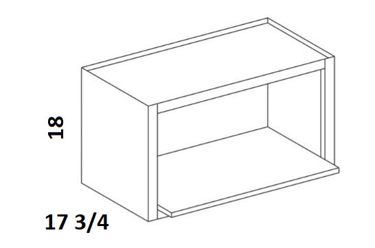 30" Wide Microwave Shelf