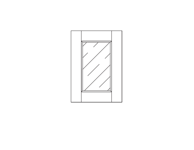 30" Wide 42" Tall - Glass Doors