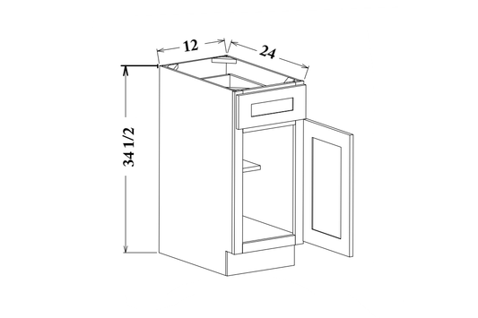 12" Wide Base Cabinet