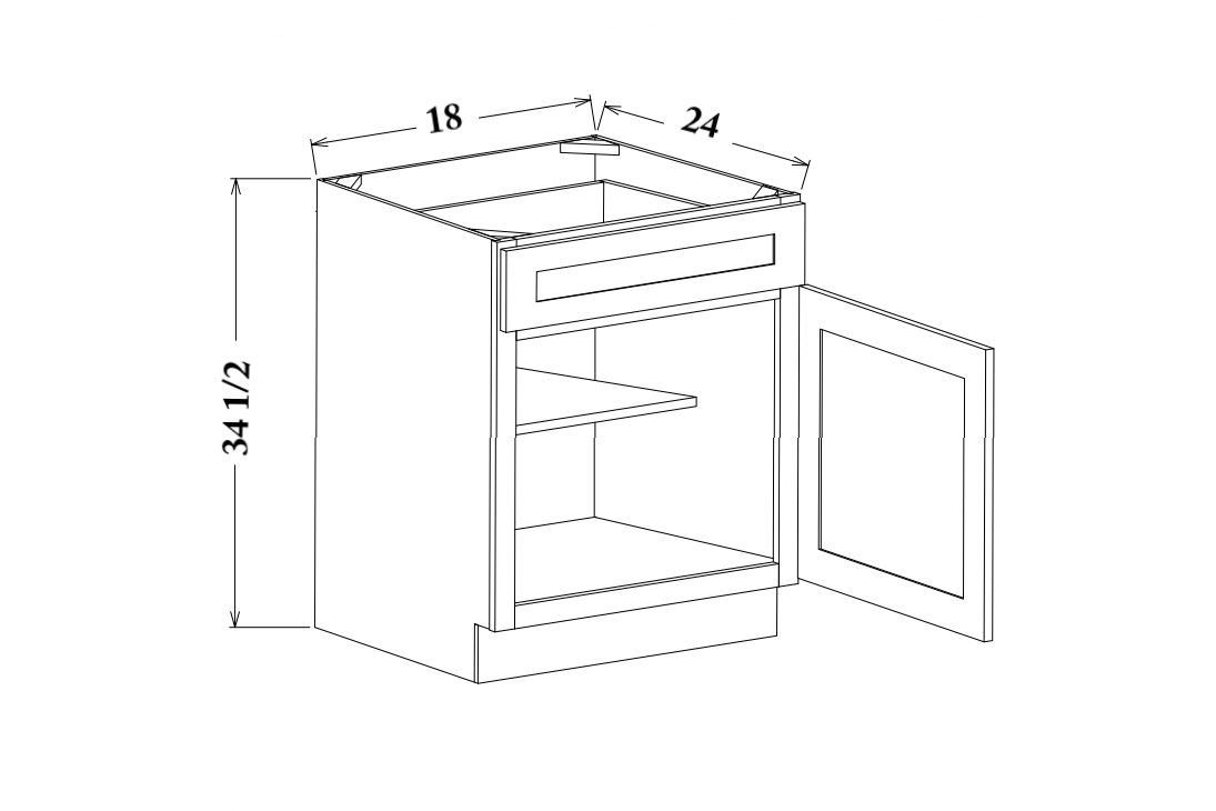 18" Wide Base Cabinet