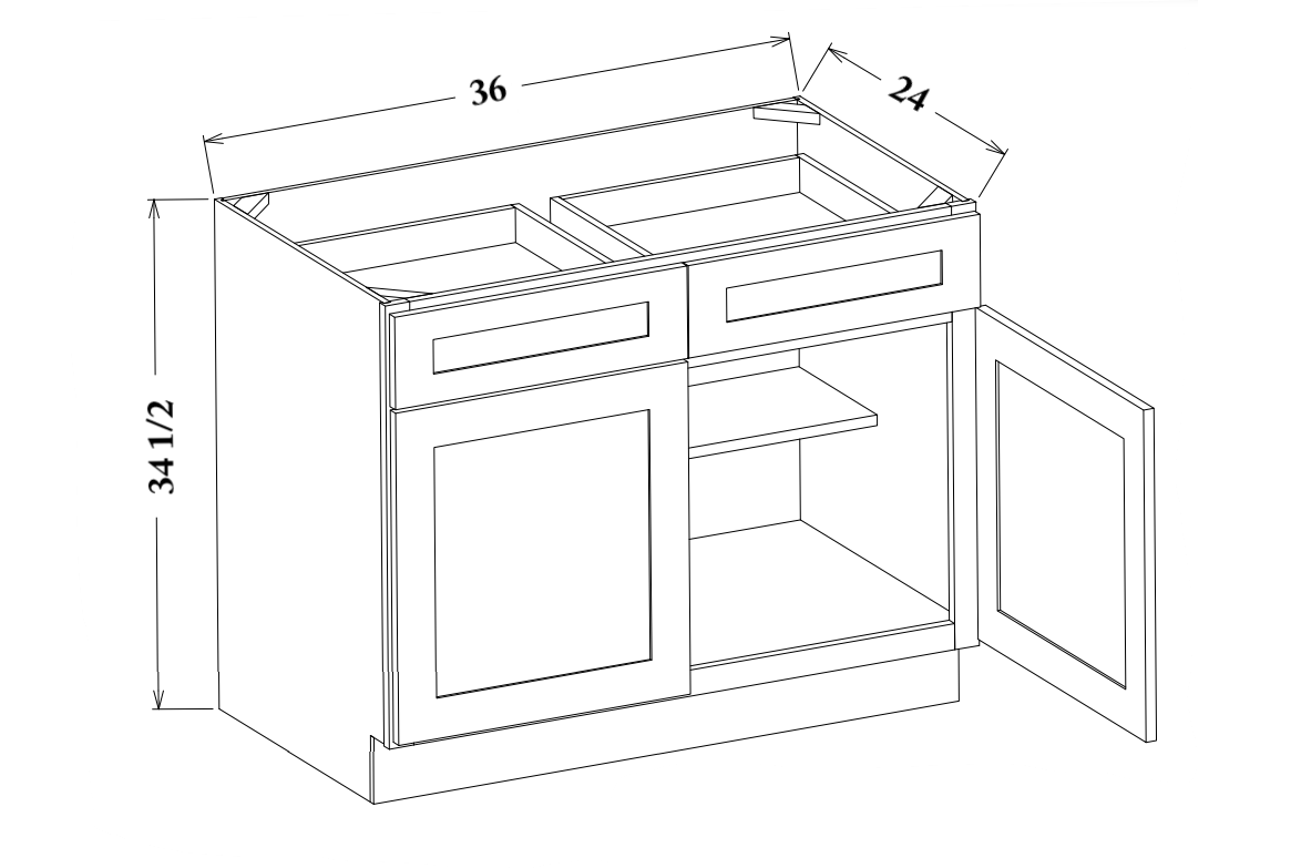 36" Wide Base Cabinet