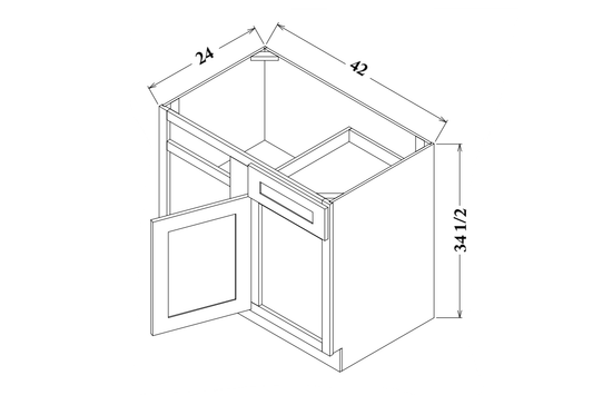 42"- 45" Blind Corner Cabinet