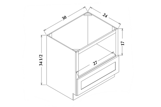 30" Microwave Base Cabinet