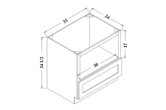 33" Microwave Base Cabinet