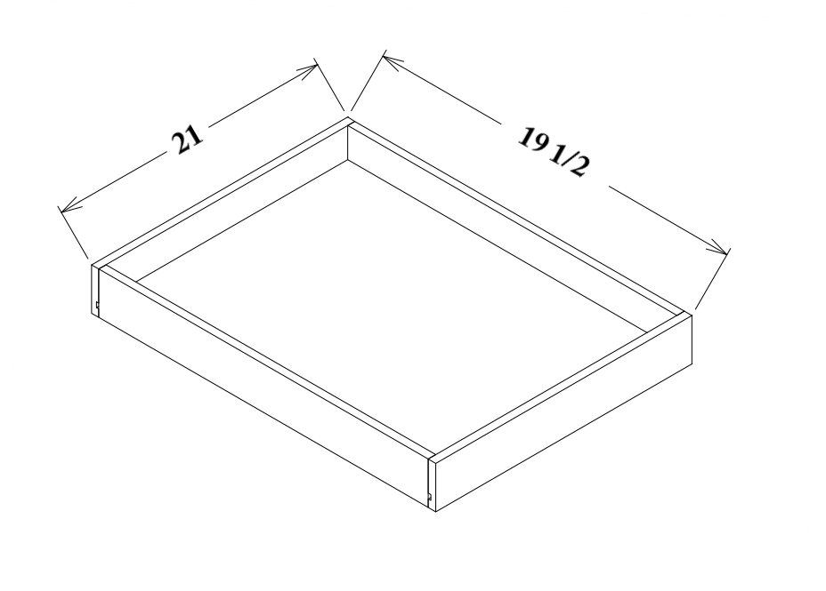 24" Roll Out Tray