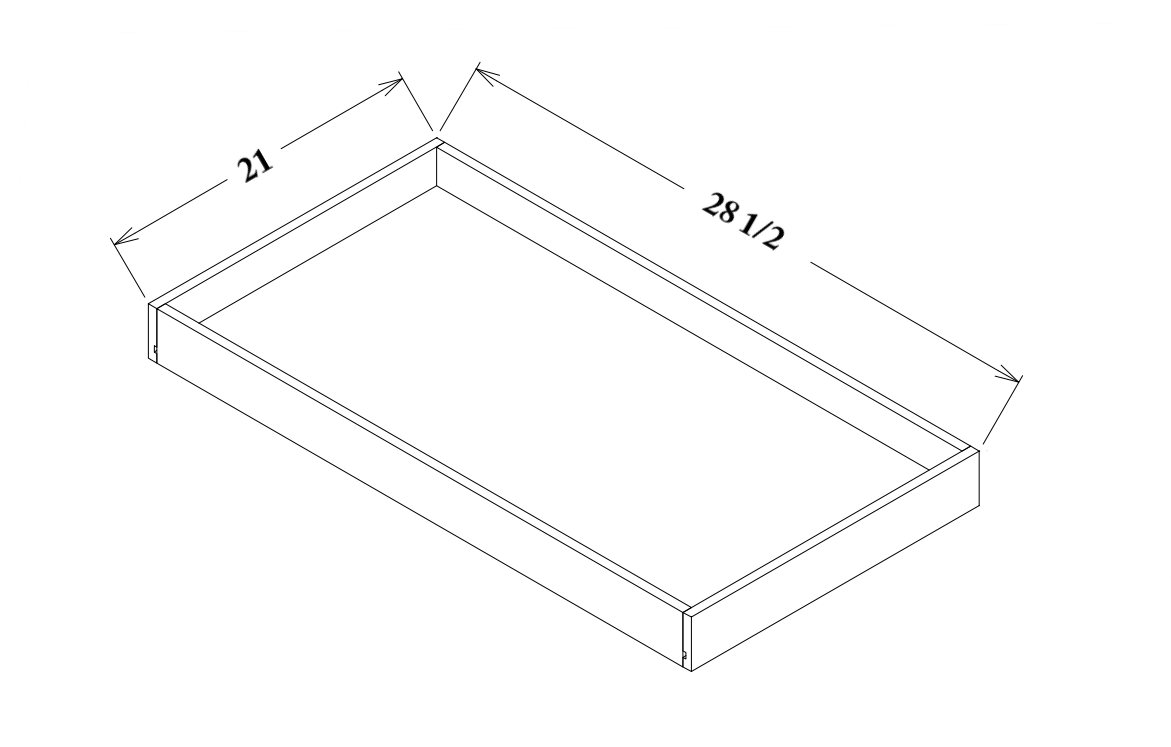 33" Roll Out Tray