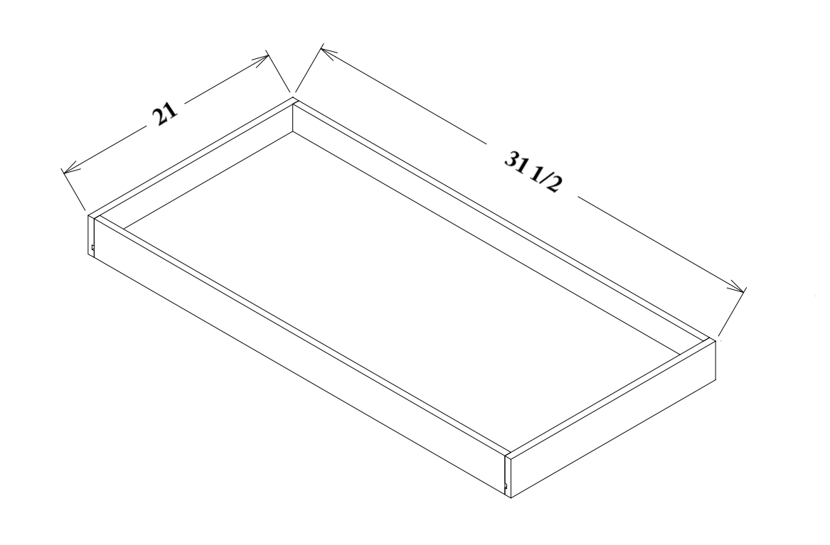 36" Roll Out Tray