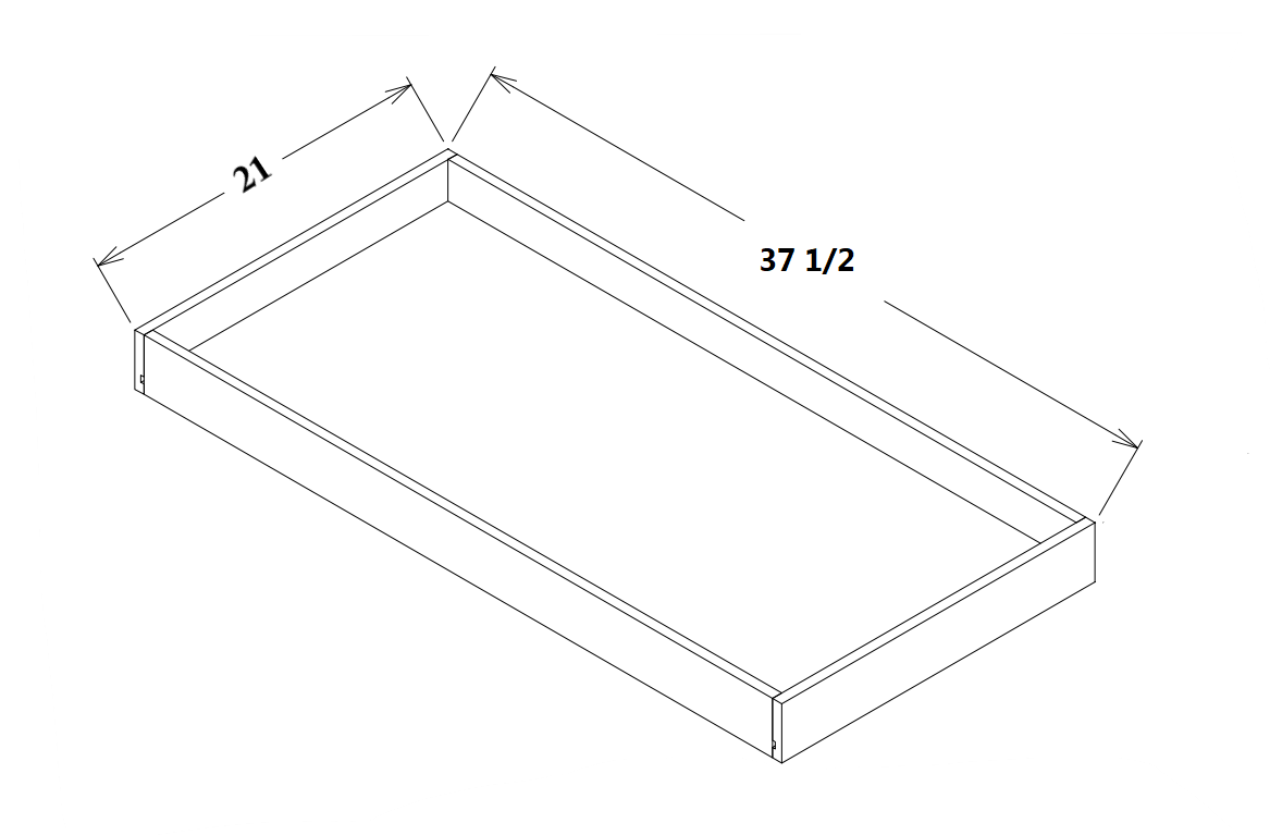 42" Roll Out Tray