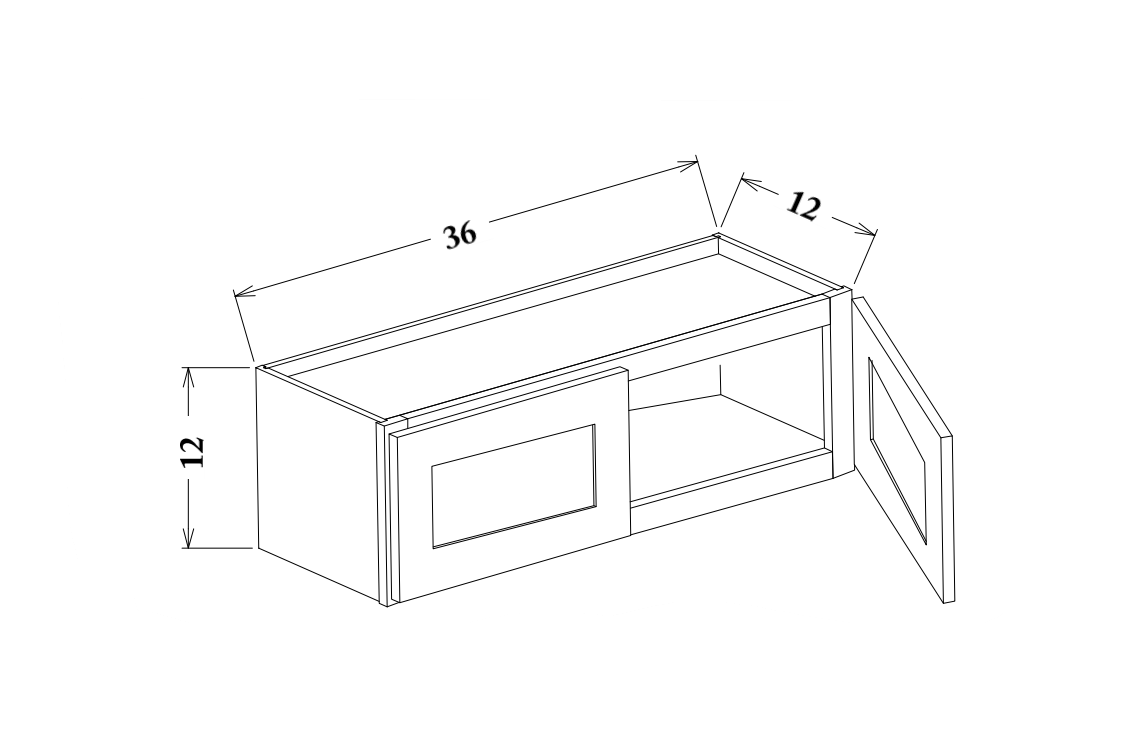 36" Wide Wall Cabinet