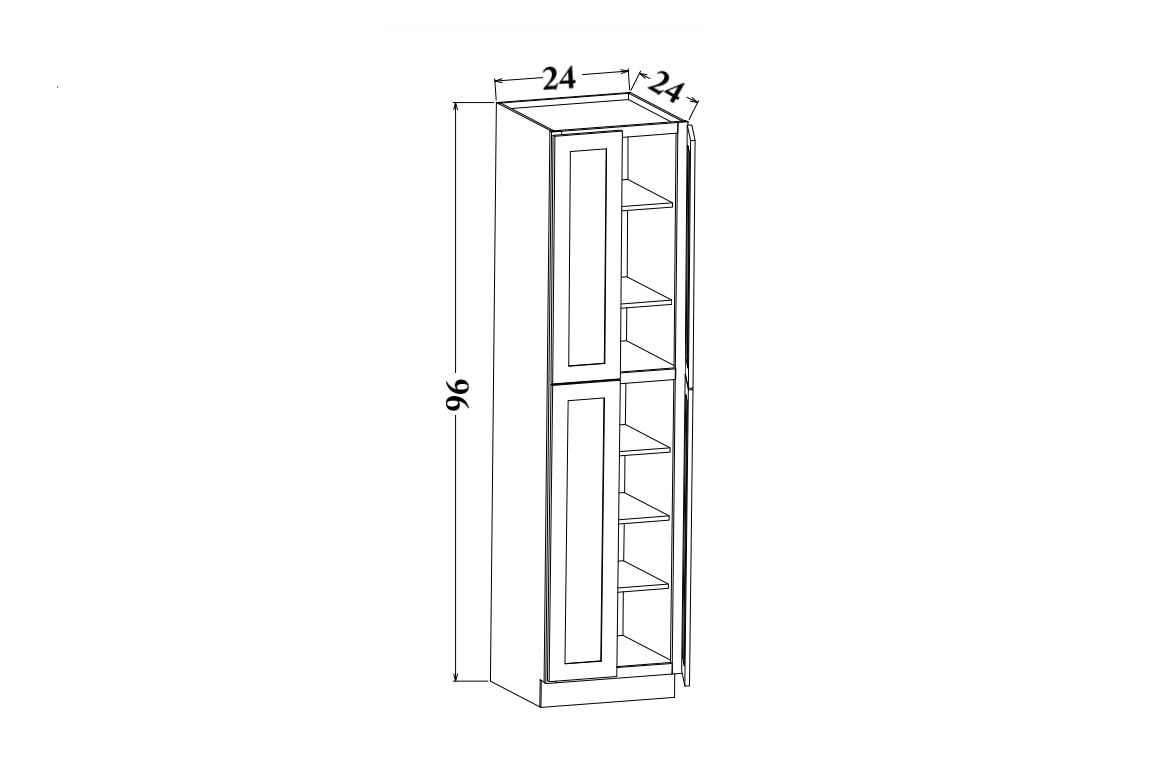 24" Wide x 96" Tall